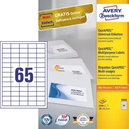 Avery Zweckform, Labels Avery 38 x 21,2mm, A4 — Bild 3