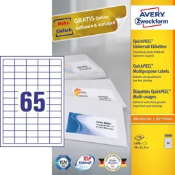 Avery Zweckform, Labels Avery 38 x 21,2mm, A4 — Bild 3