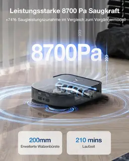 Ecovacs Deebot X2 Combo Saugroboter Wischroboter Handstaubsauger Station schwarz — Bild 11