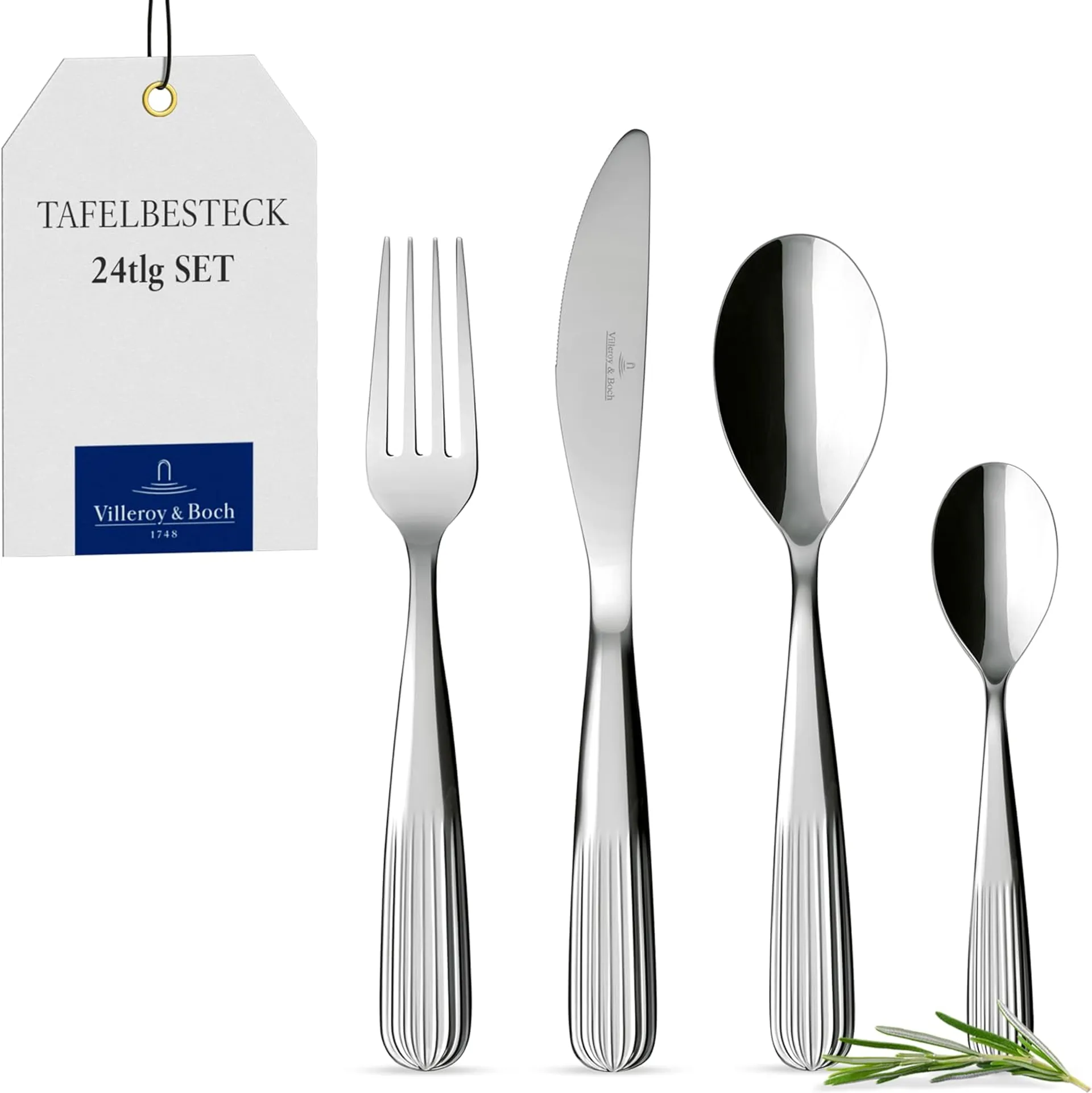 Villeroy & Boch Garden Besteckset 24tlg. Tafelbesteck 6 Personen Edelstahl
