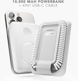Vonmählen allroundo Pro 10000 mAh Powerbank MagSafe Qi magnetisch USB-C weiß — Bild 1