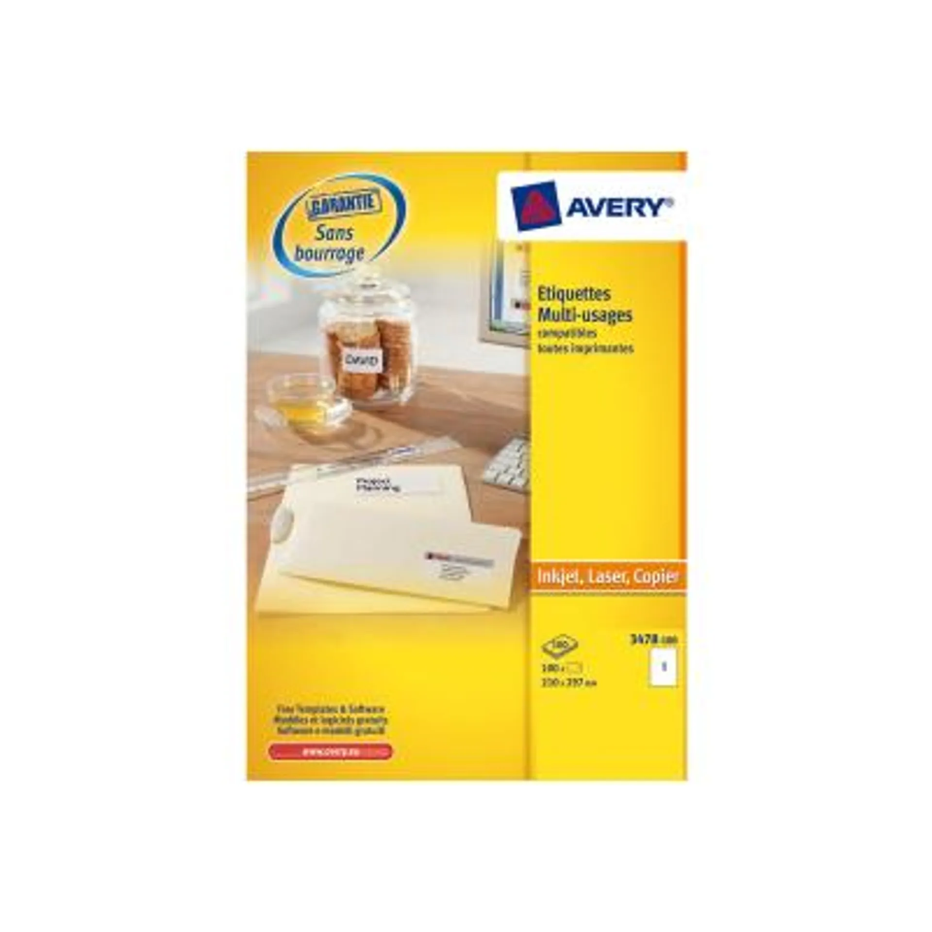 Avery Zweckform, Labels Avery 210 x 297mm, A4