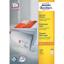 Avery Zweckform, Labels Avery 70 x 32mm, A4 — Bild 3