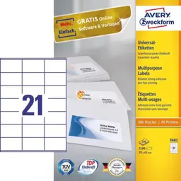 Avery Zweckform, Avery Labels 70 x 41mm , A4 — Bild 5
