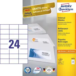 Avery Zweckform Labels Avery 70 x 37mm — Bild 3