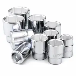 Norauto Steckschlüsselsatz 3/4" 14-tlg Ratschenkasten 22-50 mm Koffer rot — Bild 5