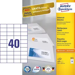 Avery Zweckform, Avery Labels 52,5 x 29,7mm, A4 — Bild 4